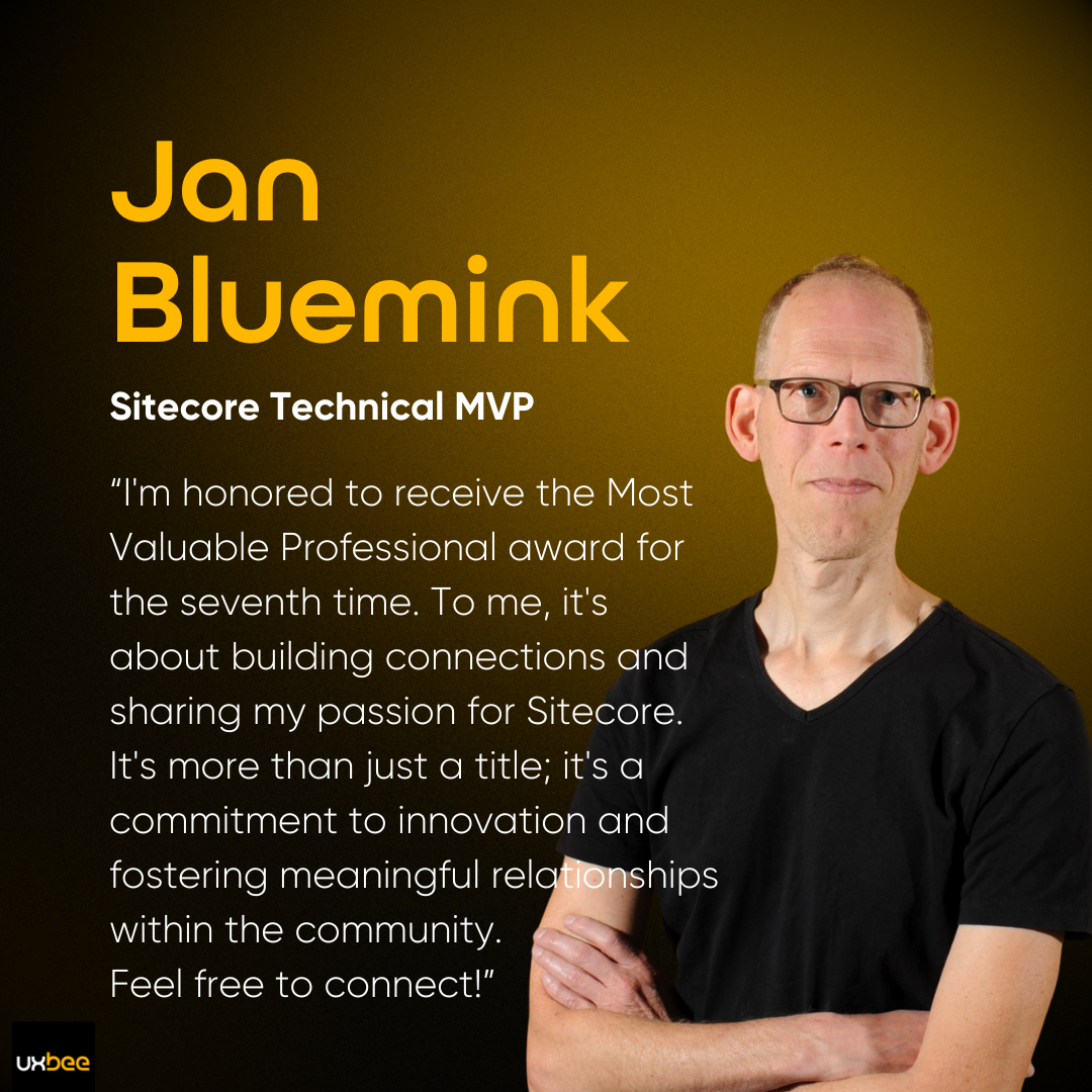 Jan Bluemink Sitecore MVP 2024